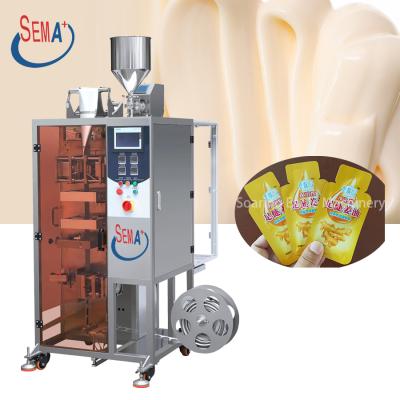 China 10ml Food Face Mask Cream Sachet Packing Machine Oily Skin Sachet Packing Machine for sale