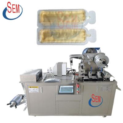 China Liquid Food Blister Packaging Machine Ketchup Paste Chocolate Jam Honey Blister Packing Machine for sale