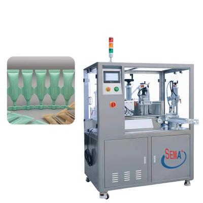 China Automatic filling machine/plastic tube tube ointment cream food CE skin filling sealing packaging machine for sale