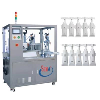 China Automatic Compression Tube Food Emulsion Machine Pipe Induction Sealing Vertical Sealing Machine for sale