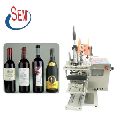 China food semi-automatic labeling machine automatic semi-automatic round bottle up and down labeling machine for sale