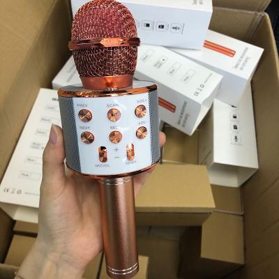 China Headset Microphone IN STREAM Wireless Microphone Speaker For Kids Karaoke Microphone Mobile Phone Wireless Microphone for sale