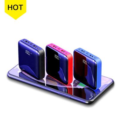 China Supply Power Portable Qucking Charging Power Banks Dual USB Power Bank 20000mAh With Led Light for sale