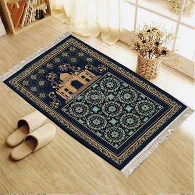 China Washable Comfortable Memory Foam Muslim Carpet Padded Thick Islamic Sejadah Blanket Prayer Mat for sale