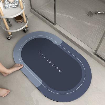 China New Diatomite Washable Bathroom Blanket Comfortable Soft Water Absorbent Non Slip Shower Bath Mat for sale