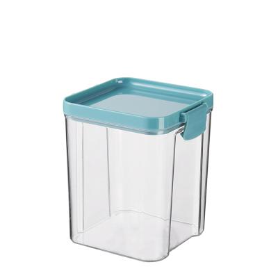 China Fresh Preservation 950ML Fridge Organizer Transparent Plastic Airtight Food Storage Tub Jar Container Storage Box for sale