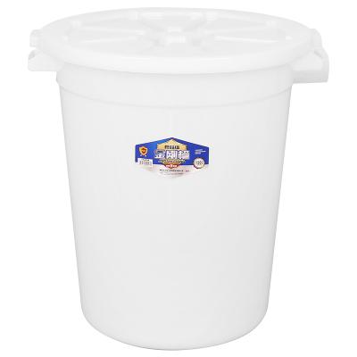 China Food Grade High Capacity Sustainable Models OEM ODM Different Plastic Round Large Storage Water Bucket With Lid Wheels for sale