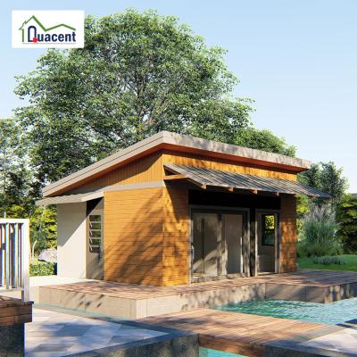 China Quacent Modern Complete Decorative Modern Tiny Prefab Home Quick Install Single Storey Bedroom Luxury Hotel Villa Prefab Designs for sale