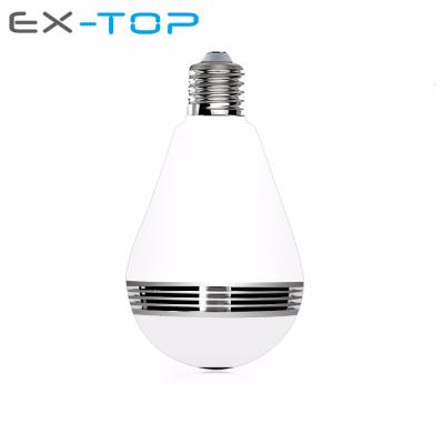 China Waterproof / Lazada Ebay Waterproof Hot Selling Wifi 360 Degree Radio Led Cctv Bulb Camera for sale