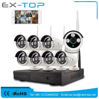 China 8 Channel IP Security Camera System 1080p Bullet CCTV Wifi IP Camera With Nvr Kit EX-K8608L11-303ow-20 for sale