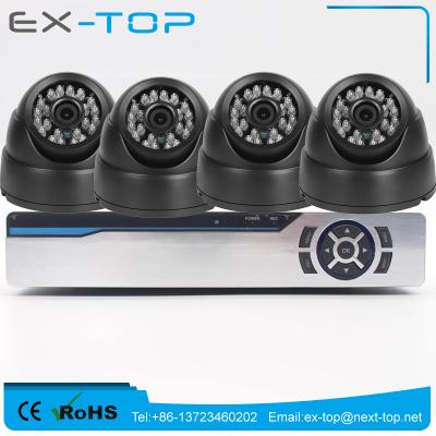 China Waterproof / Waterproof Dvr Kit Cctv Security Camera 1080p Ahd 4ch 2MP Night Vision Dome for sale