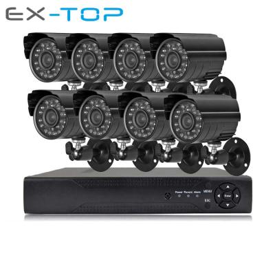 China Waterproof / 720P Outdoor Waterproof Kit DVR Indoor CCTV Security Camera System 8 ch for sale