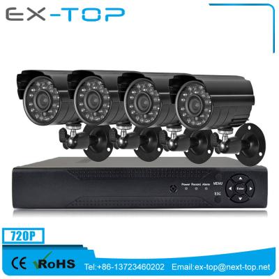 China Store H.264 4ch Dvr Indoor Cheap Cctv Camera Combo Kit 2 Year Warranty Waterproof / Waterproof Small System for sale