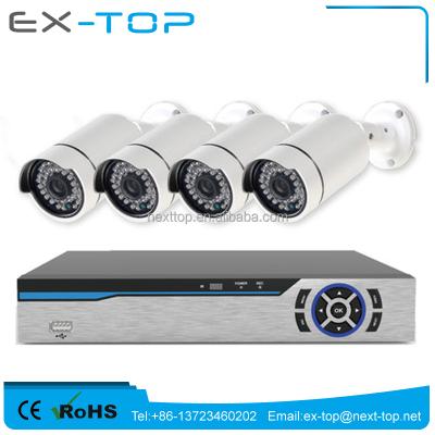 China Aluminum Alloy Saving Cable Cost Better Than POE 4 30M Night Vision 1080P POE EOC 4 ch Nvr Kit Cctv Security Camera System for sale