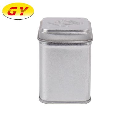 China Recyclable Custom Printed Empty Square Tea Tin Packaging Boxes for sale