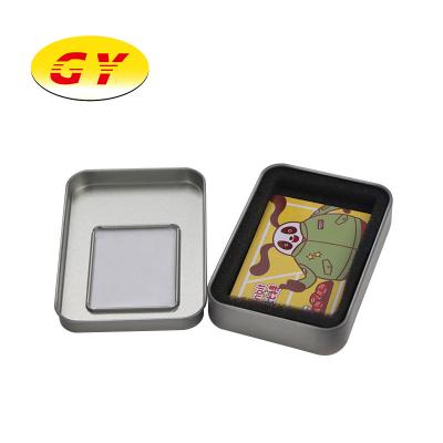 China Best Selling Custom Metal Tin Box Tin With Window Popular Rectangular Package for sale