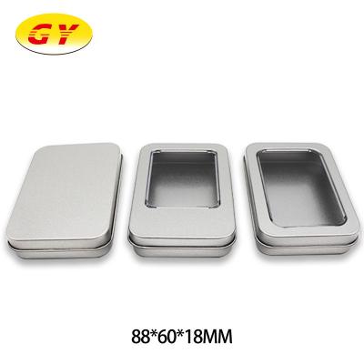 China Recyclable Wholesale Small Rectangle Metal Tin Box Tin Box Metal Tinning Gift Box for sale