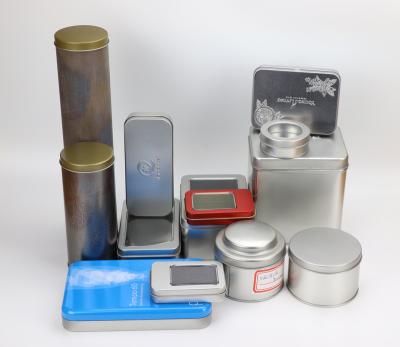 China Best Selling Recyclable Tin Box Food Packaging Box Candy Metal Favor Tea Tin for sale