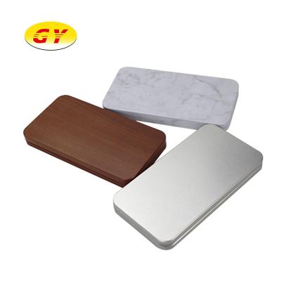 China Recycable Matierials Wholesale Spot Tin Box Data Cable Mirror Metal Packaging Gift Square Tin Box for sale