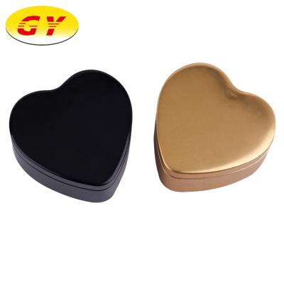 China Recyclable Heart Shaped High Quality Metal Printed Gift Storage Tin Packaging Box for sale