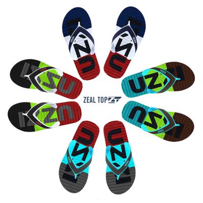 China Fashion trend customized shoes men thong flip flops with logo personalized private label sandal pria a kulit man elegant pvc a square access for sale