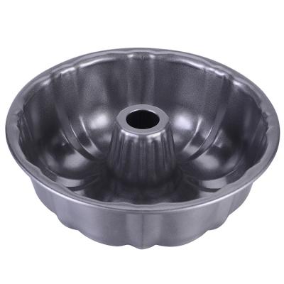 China Viable Wholesale High Quality Carbon Steel Chiffon Cake Mold Flower Nonstick Cake Pan for sale