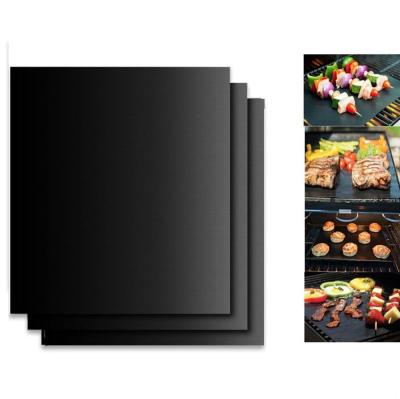 China 100% Non-Stick Dustproof BBQ Grill Mats Baking Mats Barbeque Grill Mat for sale