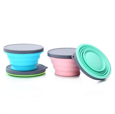 China BPA FREE Portable Collapsible Bowl Set Silicone Bowl and Cup Silicone Food Storage Viable Bowl for sale