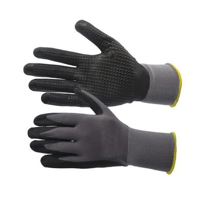 China Industrial Nylon Material Working Work Gloves Industry Safety Gloves Hand Gloves Construction for sale