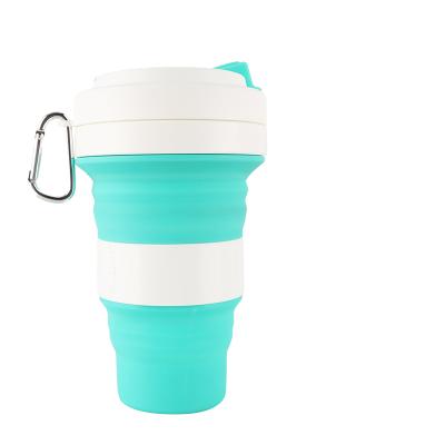 China Viable Collapsible Collapsible Silicone Cup Foldable Rubber Silicone Drinks Cup Expandable Set for sale