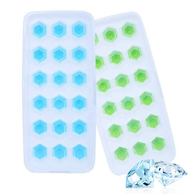 China Viable Silicone Ice Cube Trays With Silicone Ice Cube Molds Containers Form Ice Cube Mold for sale