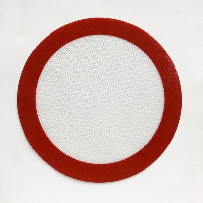 China Sustainable Dab Mat Custom Silicone Baking Mat Set Silicone Round Mat for sale