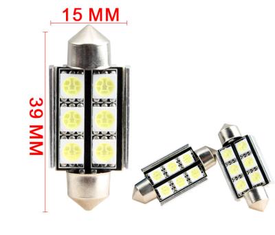 China 12V canbus 31mm 36mm 39mm 41mm smd 6smd 5050 cornering lamp 12V led car interior reading light lights C5W white led festoon led lights for sale