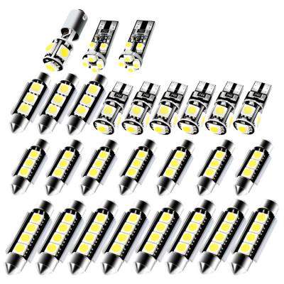 China 27PCS Car T10 Double-tip 36MM LED Car License Plate Light 27 Cornering Reading Light Set Combination for sale