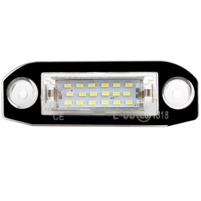 China High Quality Plastic+Aluminum 18SMD LED Plug & Play License Plate Light For VOLVO S80 Xc90 S40 Automobile Lights LED Number License Plate Light for sale