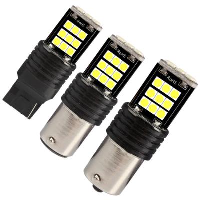 China car led auto brake bulb 1156 brake light retail package 500lm 6000k car turn light 3030 24smd led 1157 bay15d 7440 7443 3156 3157car led light for sale