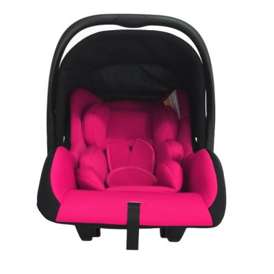 China HDPE+Fabric+Sponge Knitted Pink Baby Car Seat Group 0+ Infant Portable Baby Carrier With CEE R44 for sale