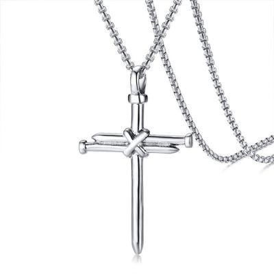 China 2022 CLASSICS New Hip Hop Stitching Cross Necklace Men's Gold Fashion Jewelry Necklace for sale