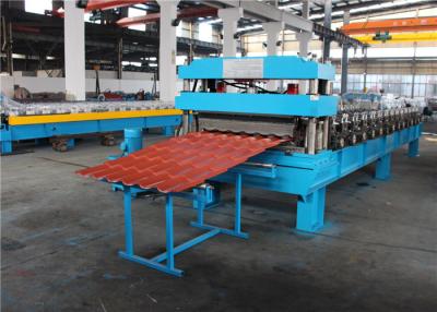 China Hydraulic Colored Roll Forming Machine 45 KW Chain Driving 80 - 500 for sale