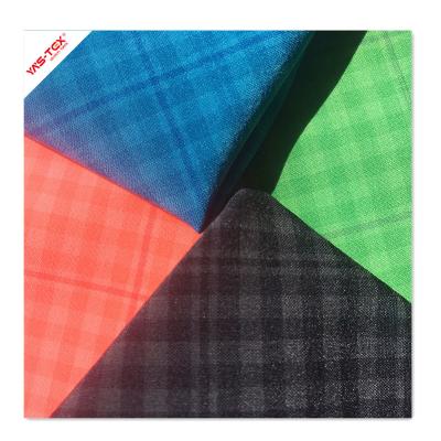 China Moisture Wicking 75D Polyester Spandex Shrink-Resistant Yarn Dyed Plaid Woven Fabric For Garment for sale