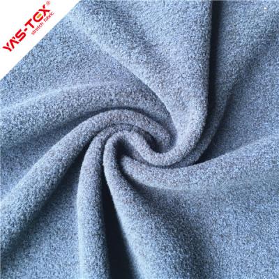 China Anti Pill Polyester Cheap Cationic Waterproof Stretch Fabric Knitted Brushed Fleece Textile Anti-pilling For Garment Or Blanket for sale