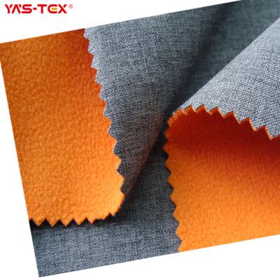 China 100% Anti-Static Metallic Polyester Blend Style With Tpu Film And Fleece Fabric For Jacket Fabric for sale