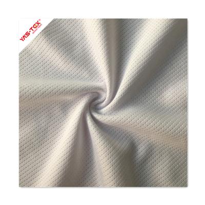 China Small Hole Square Polyester Mesh Fabric Stretch Texture Summer Knitted Breathable Fabric Anti - Static for sale