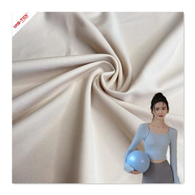 China Excellent Stretch Elasticity Knitted Spandex Nylon Matte Fabric Smooth handfeeling hygroscopic and sweat releasing for yoga wear for sale