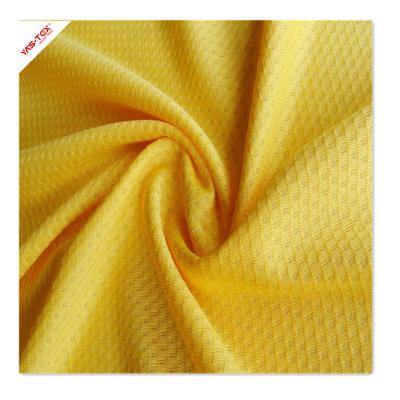 China 100% Polyester Stretch Jacquard Mesh Knit Stretch Fabric Absorption And Quick-drying Functional Textile For Garment for sale