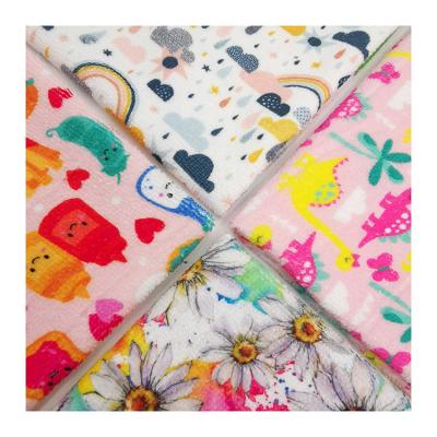 China Hot Sale Anti-Static Polyester Printed Soft Touch Cotton Bath Microfiber Terry Towel Fabric for sale