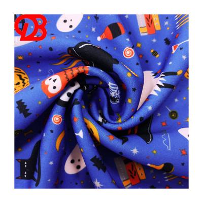 China Fabric Wholesale 95% Polyester 5%Spandex Scuba Kint Fabric Halloween Tear-resistant Design For Garment And Lining for sale