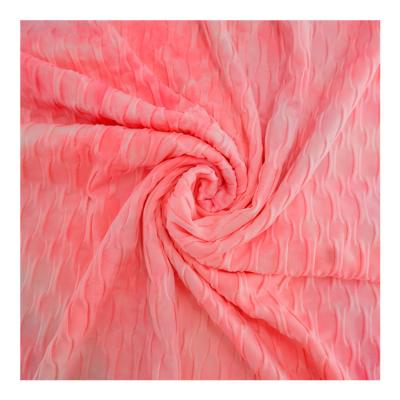 China Wholesale High Quality Polyester Tear-resistant Soft Printed Jacquard Lace Spandex Fabric For Pants for sale