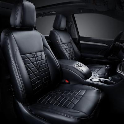 China Eco-friendly LHD Custom Design Car Full Set PU Leather Car Seat Cover for sale