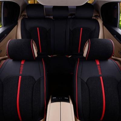 China Easy Installation New Design Universal Full Set Auto Black Car Seat Cover for sale